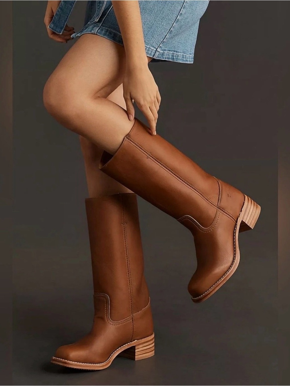 NEW Frye Campus 14L Boots in Saddle Size: 7